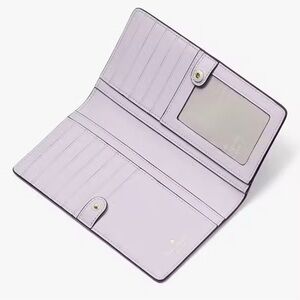 Kate Spade Large Slim Dana Violet Spritz Wallet